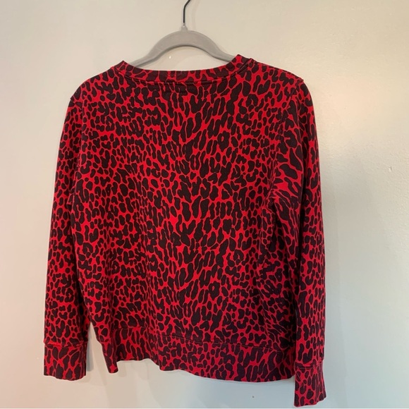 Mother Sweatshirt The 3/4 Sleeve Koozie in Scooter Radioactive Paws Red Leopard - Picture 5 of 8